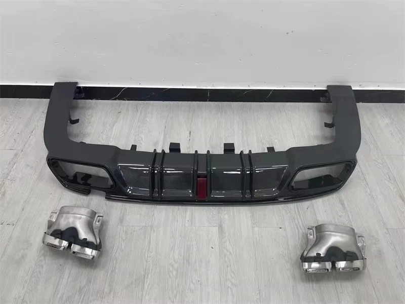 Style Dry Carbon Fiber Rear Bumper Lip Rear Diffuser for  GT50 GT53